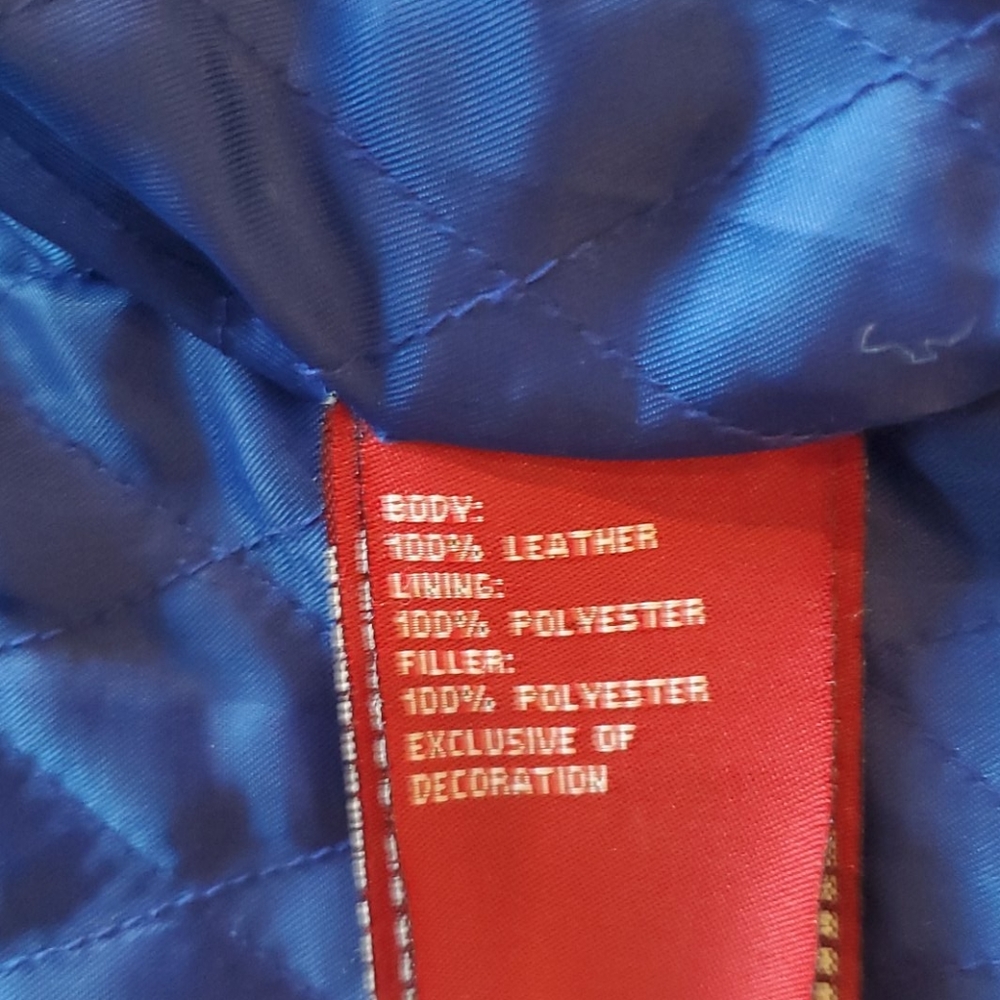 Cream colored Leather Jacket - Picture 7 of 7